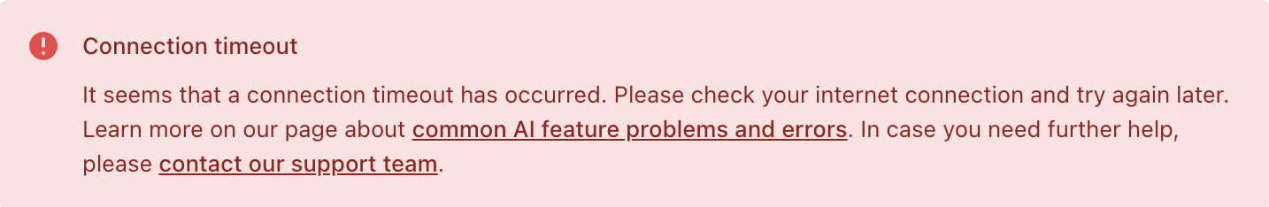 Error example